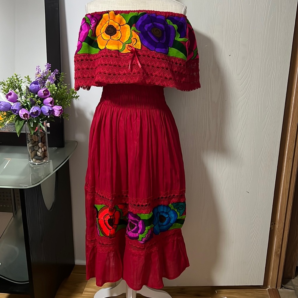 Handmade embroidered dress